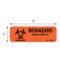 Nevs Label, Biohazard Hazard Identity 1" x 3" LW-0039 - alternate 2